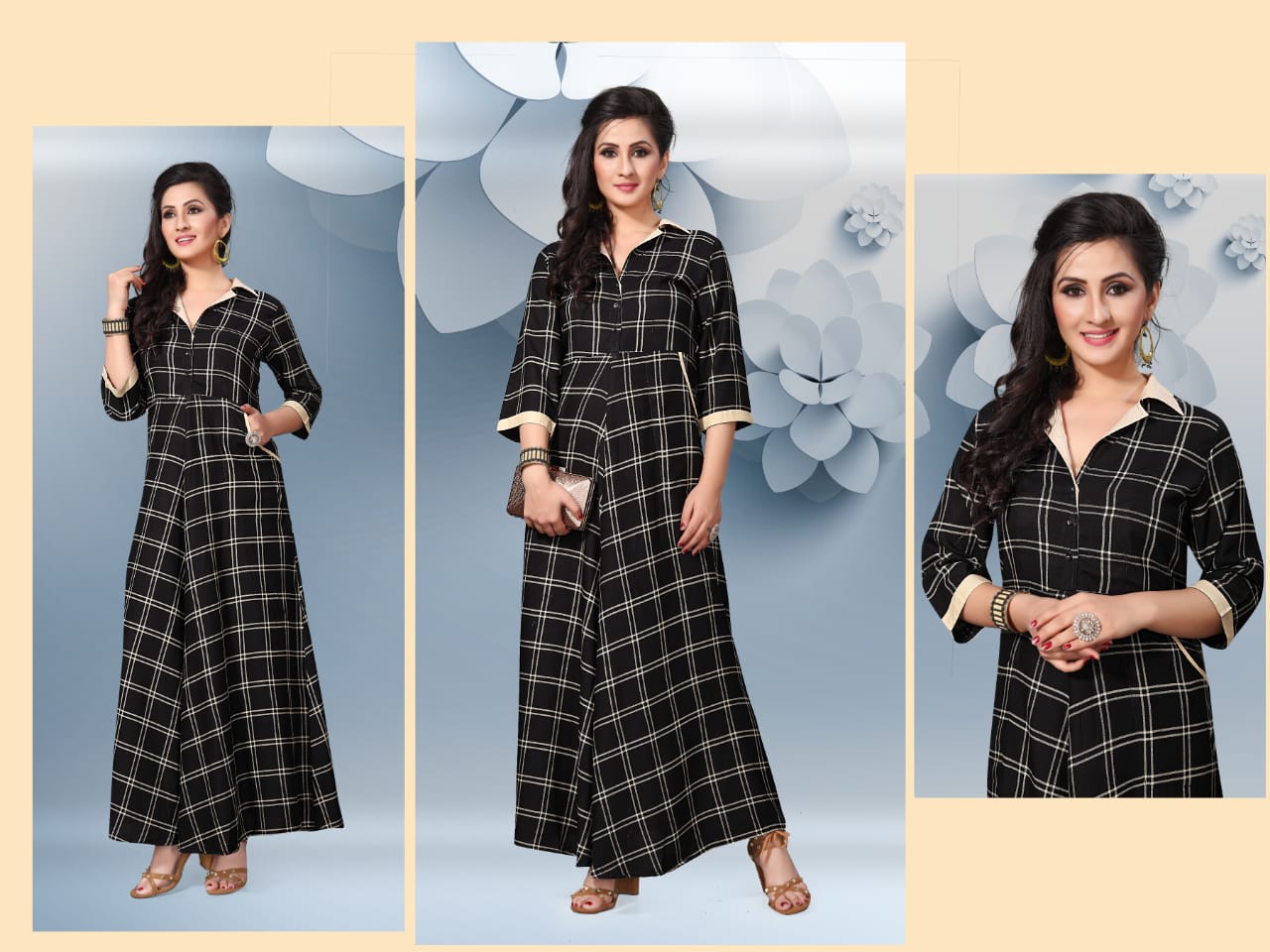 Jugnii Zia Latest Designer Printed Full Long Kurti Collection